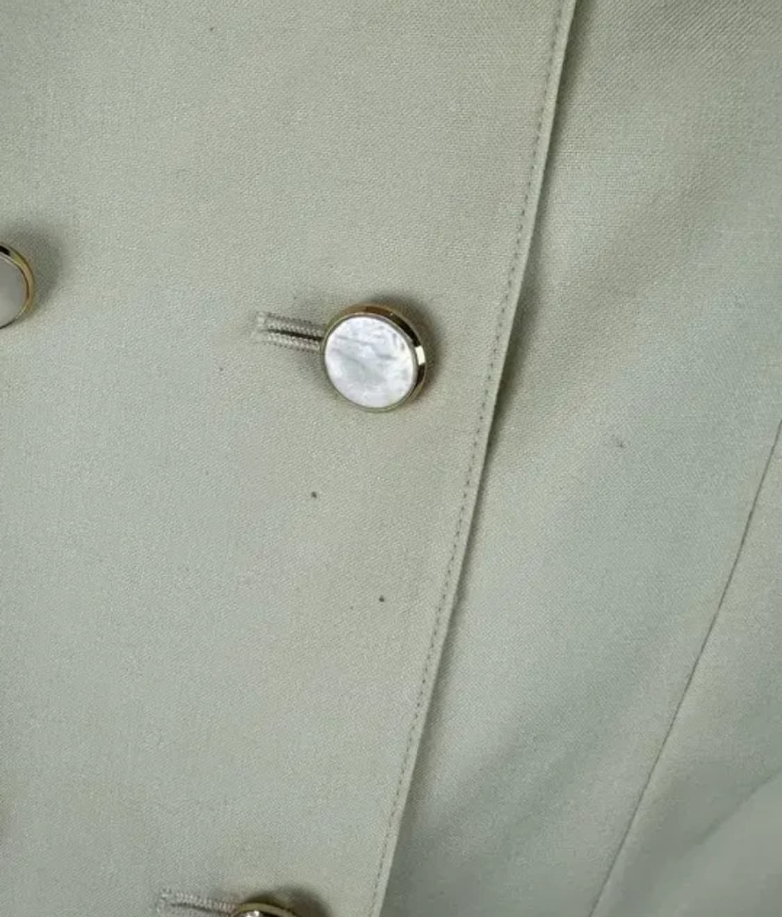 논카라 더블 도트 긴팔 러블리 자켓 그린 빈티지 상품이미지4