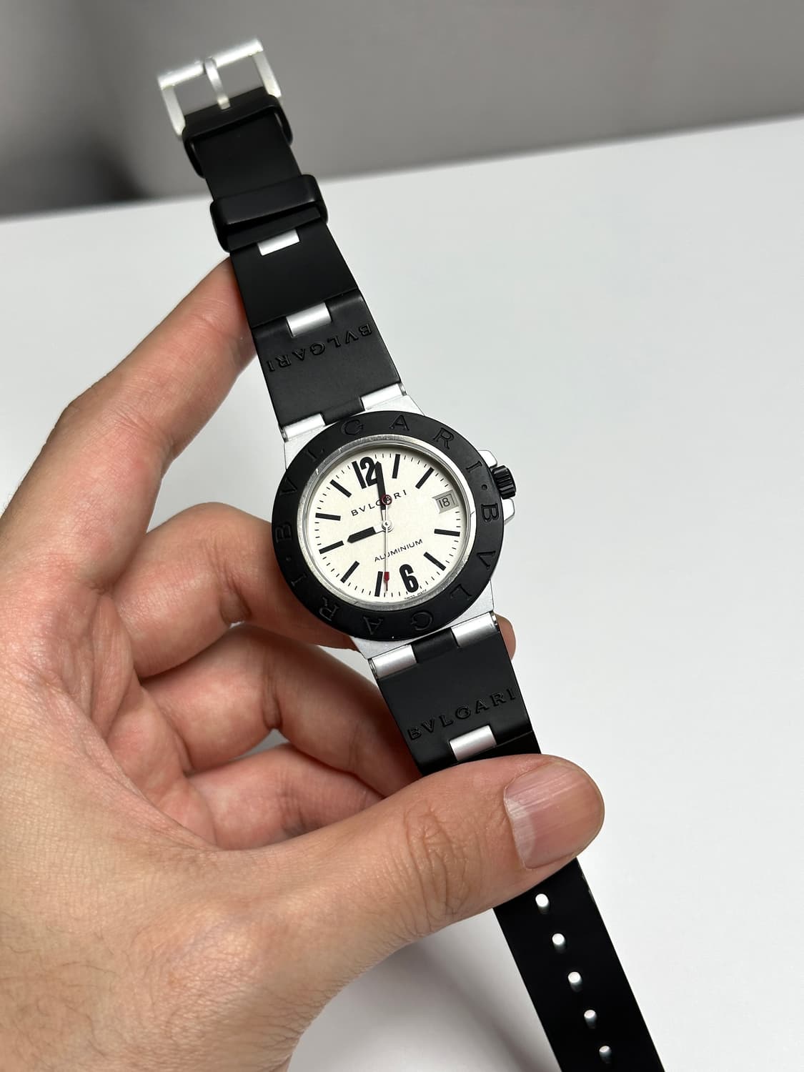 불가리 알루미늄 오토매틱 38mm 시계 상품이미지3