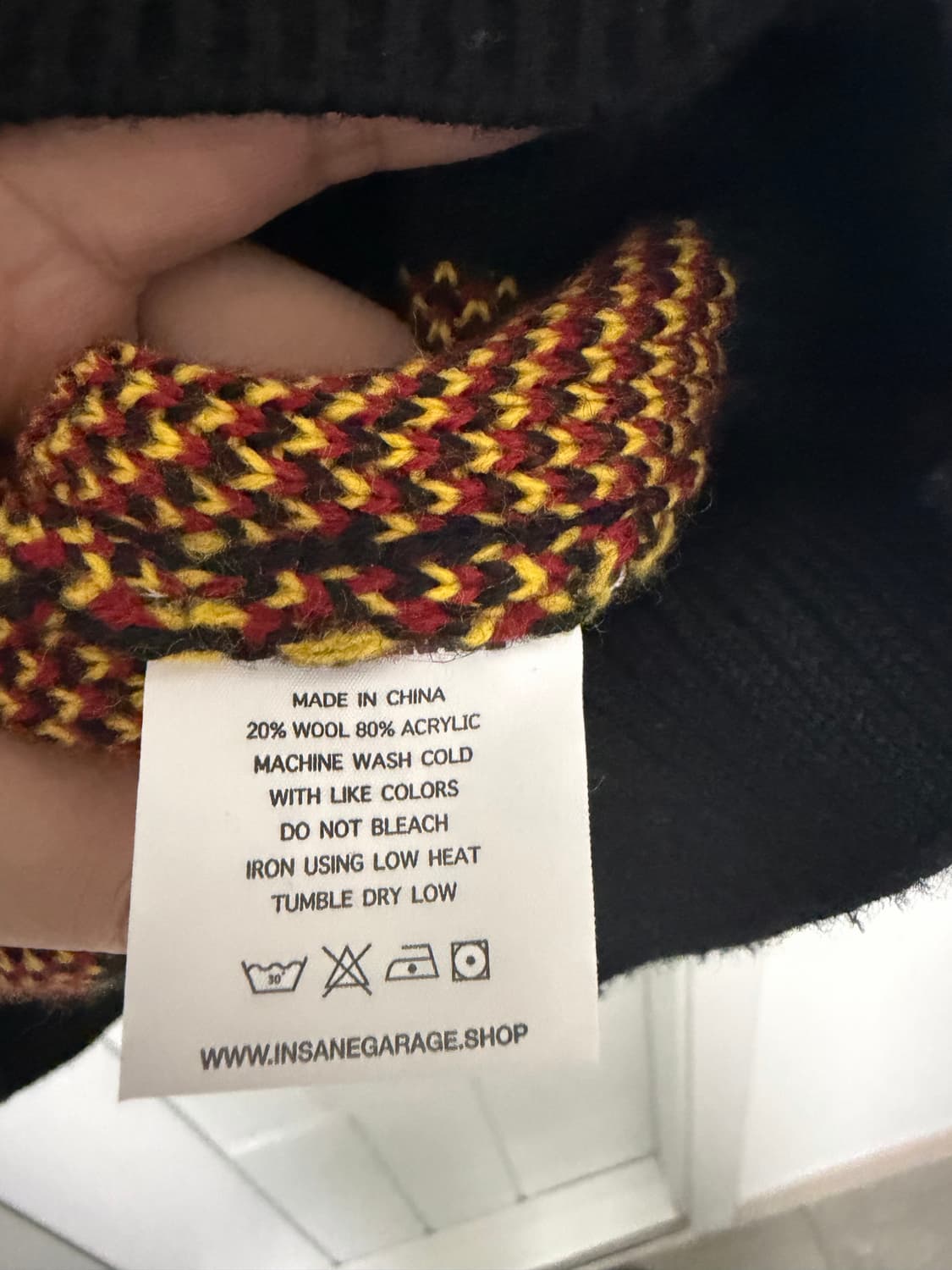 인세인개러지 플레임 니트 3  상품이미지4