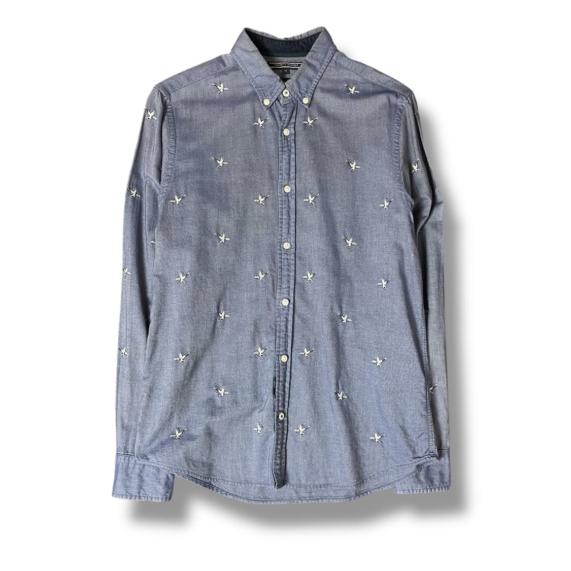 타미힐피거 버드 자수 긴팔 셔츠 M 상품이미지1