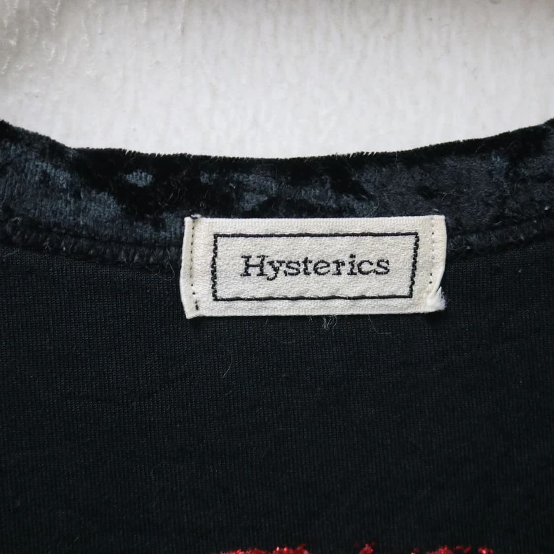 히스테릭 글래머 벨벳 고스로리 긴팔 티셔츠 66817 상품이미지7