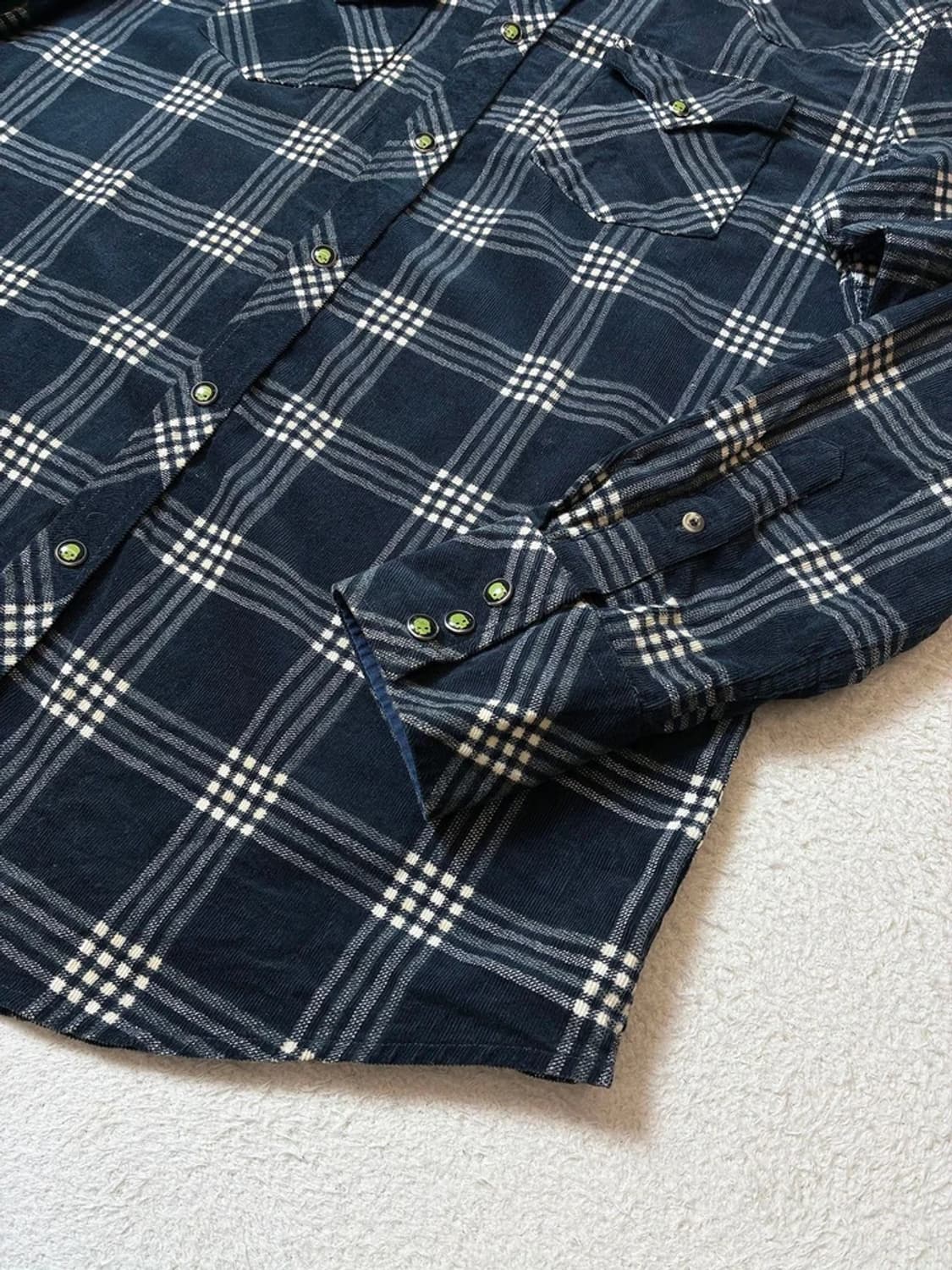 하이드로겐 헤리티지 스컬 플란넬 웨스턴 셔츠 PN7012 상품이미지5