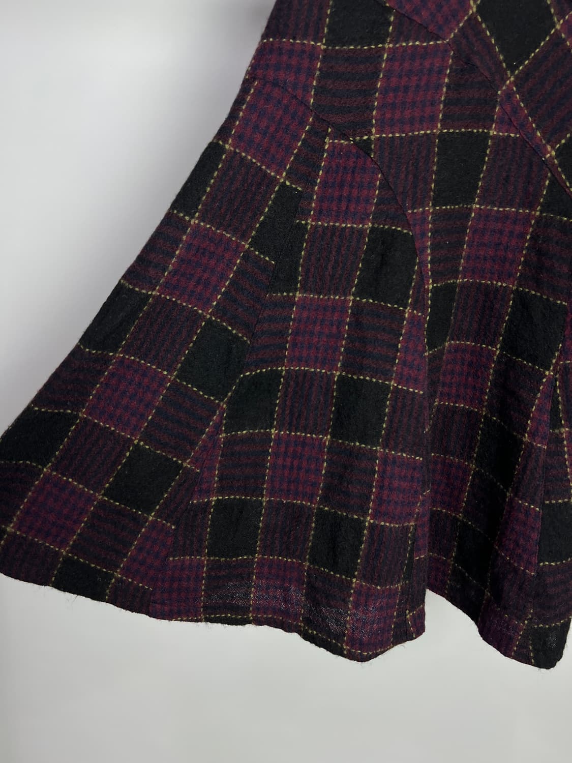 LA MURE 체크 울 스커트 상품이미지4