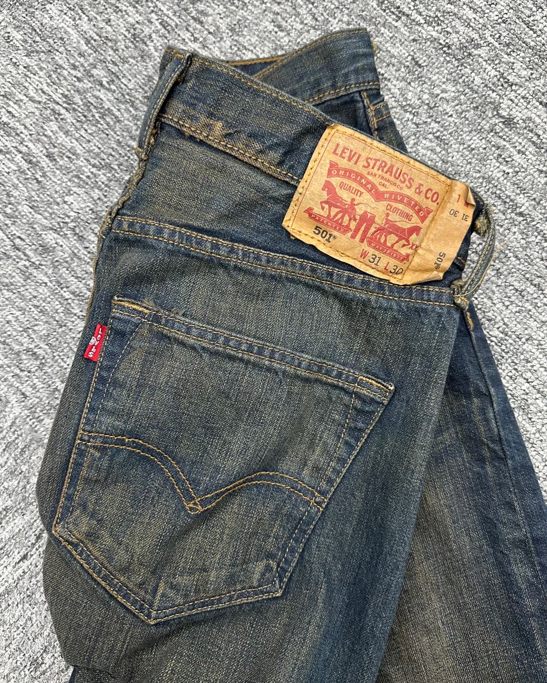 (허단39)리바이스 501 오일워싱-M1775 상품이미지1