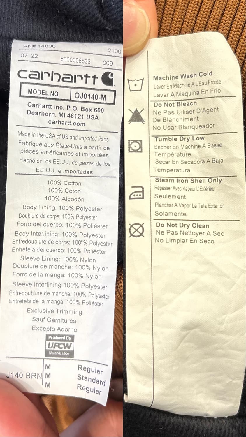 칼하트 덕 액티브 자켓 상품이미지10