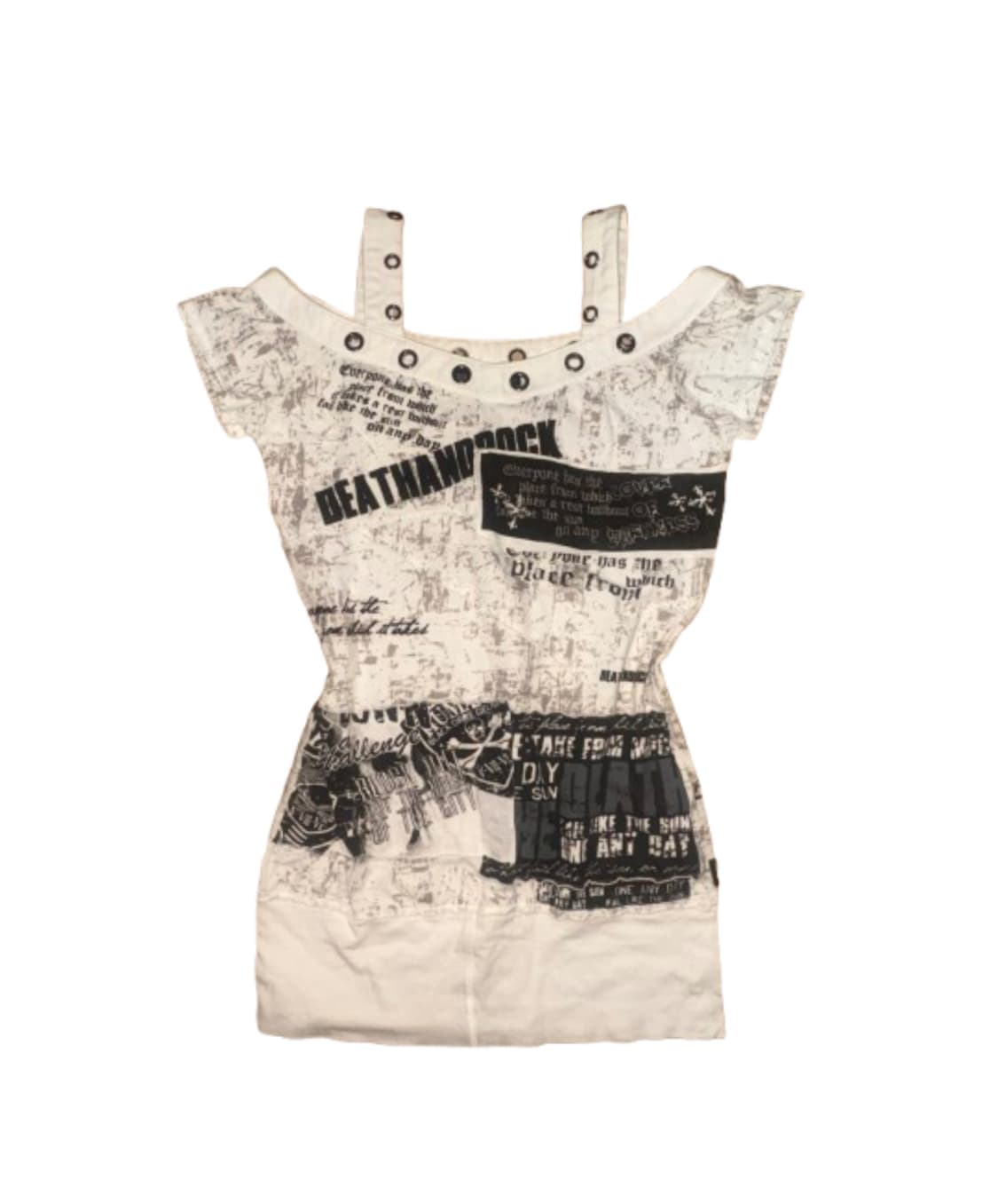 Ghost of Harlem 고스트오브할렘 오프숄더 반팔 탑 상품이미지1