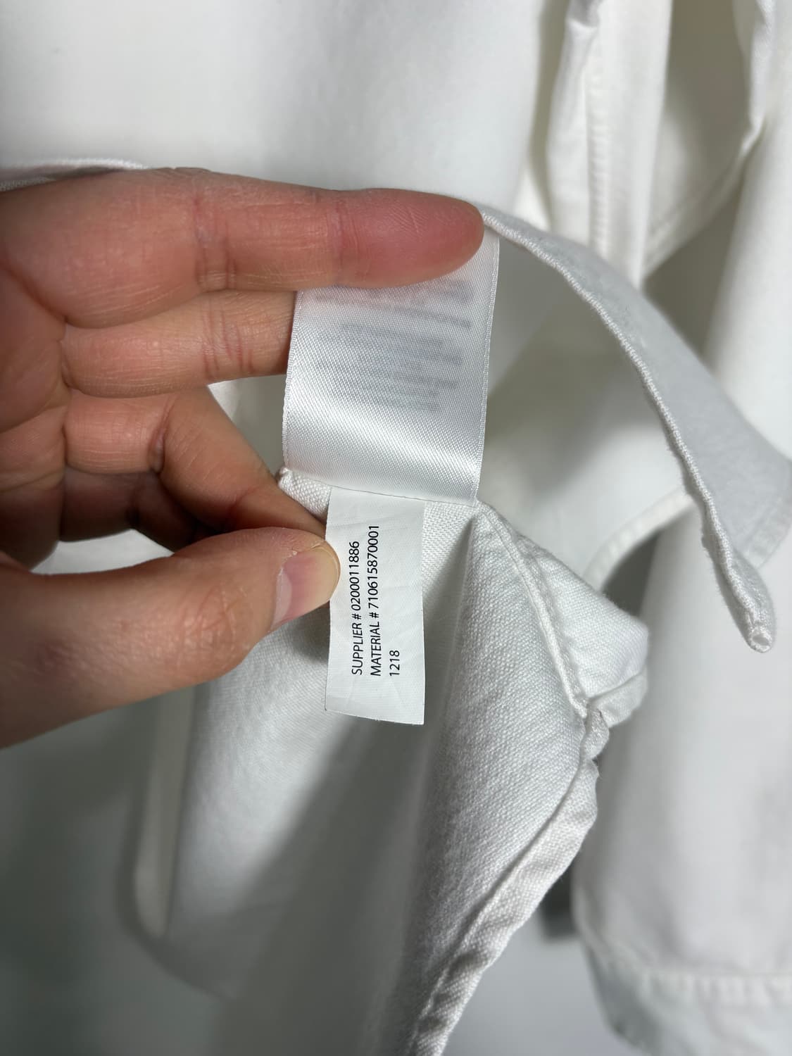 Polo 폴로  클래식 핏 화이트 코튼 셔츠 상품이미지4