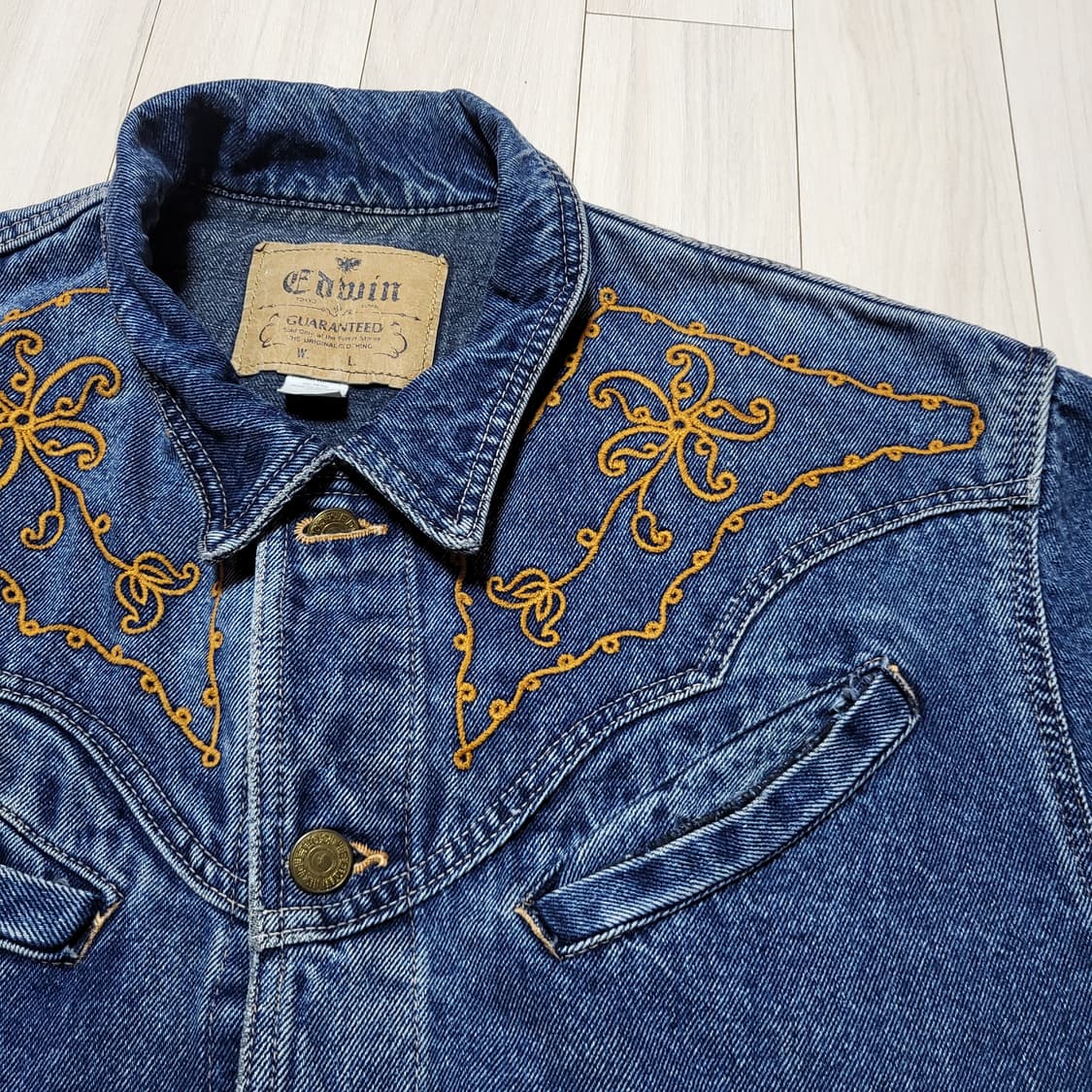 (L) 에드윈 웨스턴 데님 자켓 EDWIN 웨스턴자수 상품이미지4