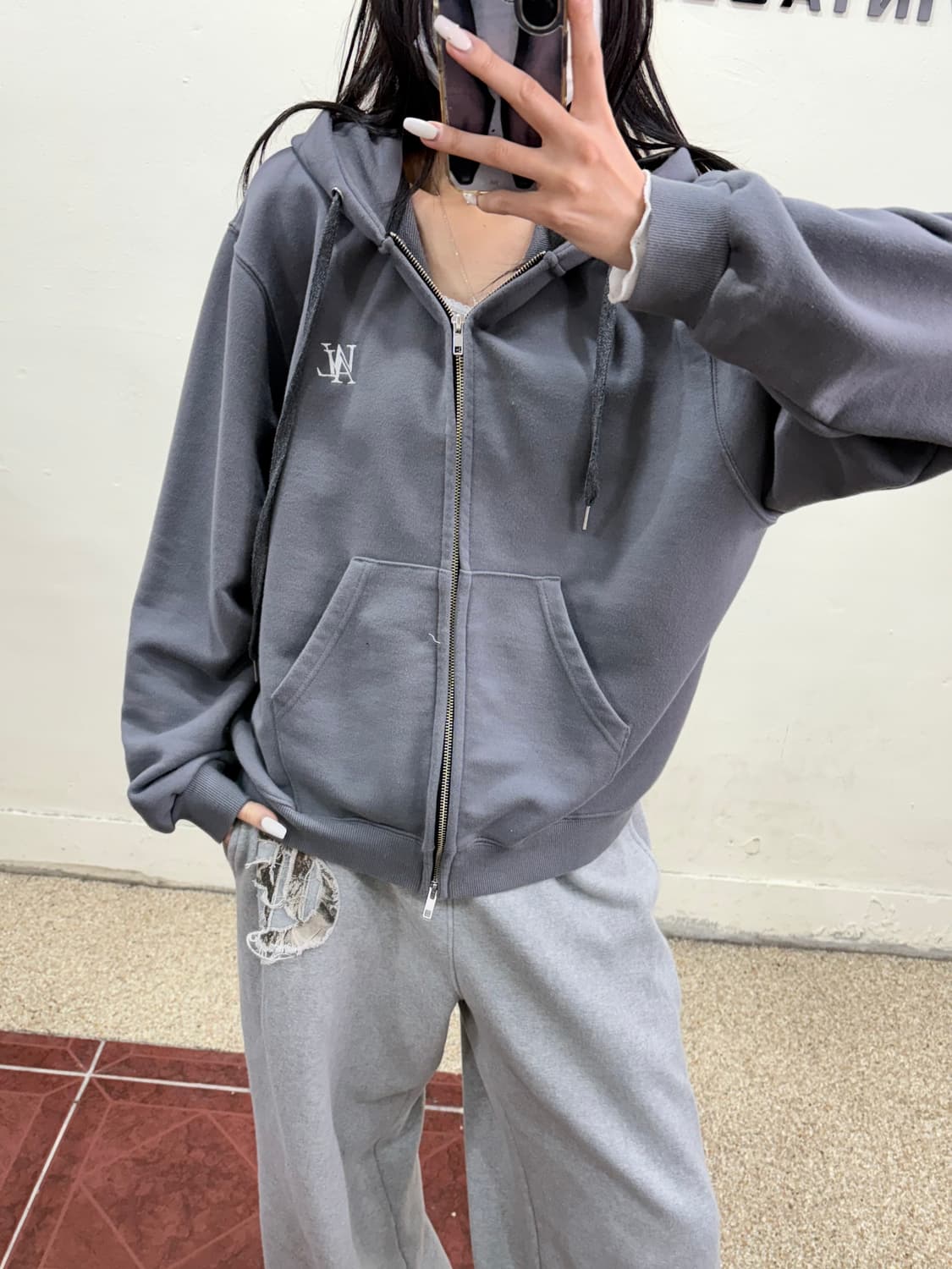 우알롱 후드집업 상품이미지3