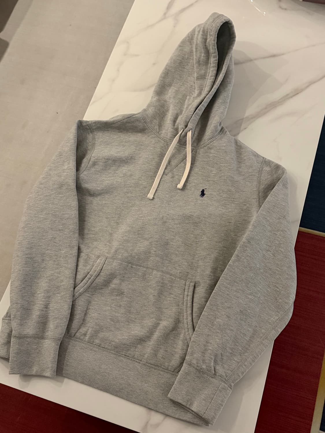 폴로 최신형 QR 그레이 후드티 L 100 상품이미지2
