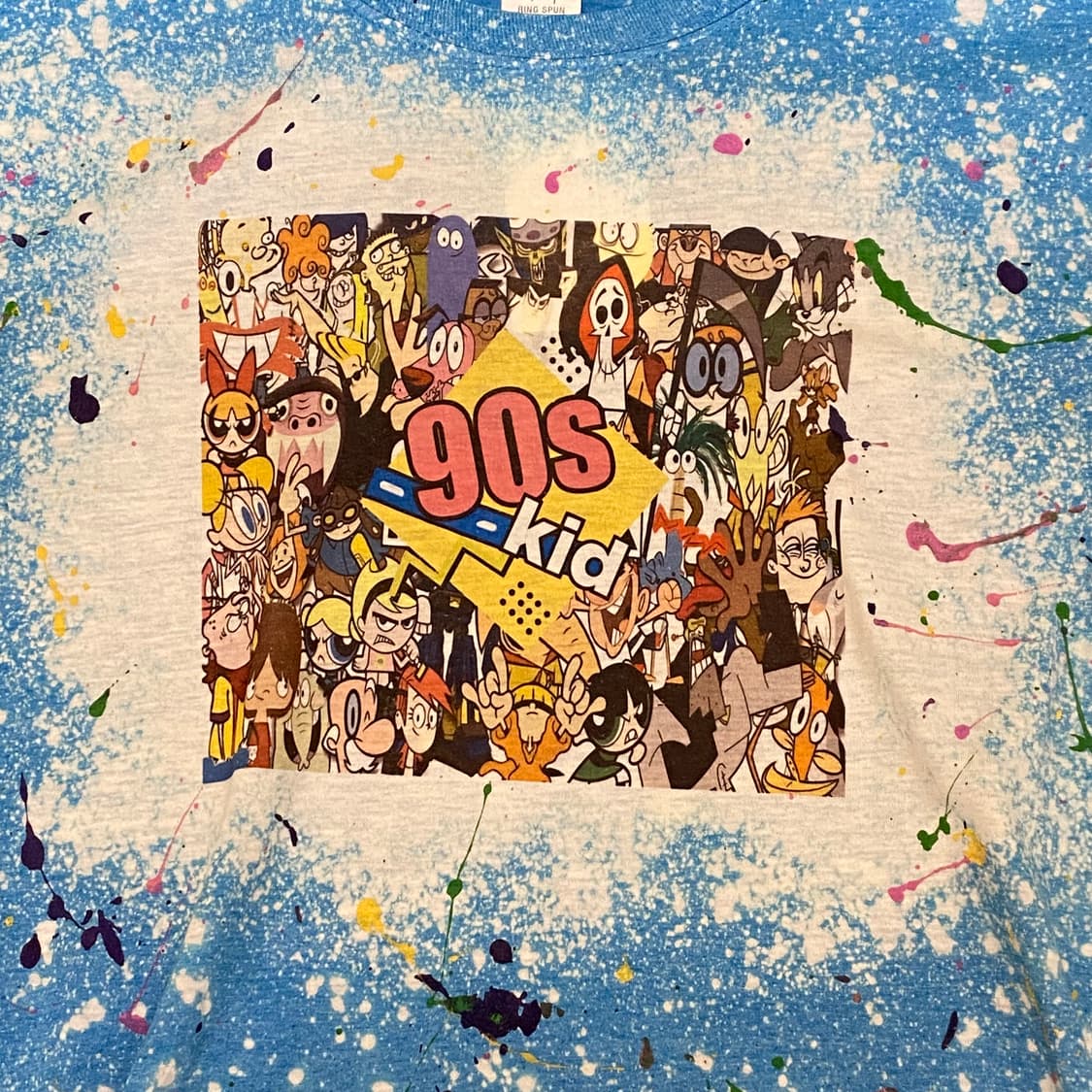 미국 빈티지 90s kids 카툰모음티 반팔티 상품이미지3