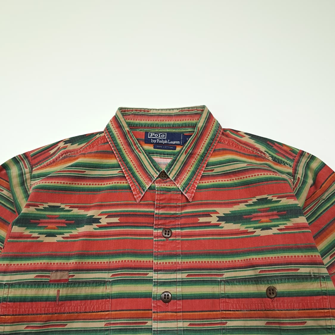 CK134 XL 폴로 90s 싱가포르판 나바호 셔츠 남방 상품이미지2