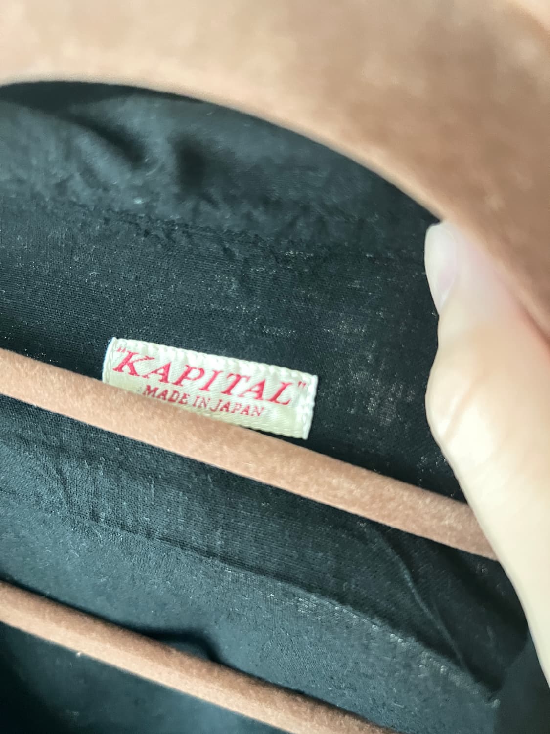 캐피탈 소프트 린넨 오픈 칼라 빅 셔츠 블랙 상품이미지4