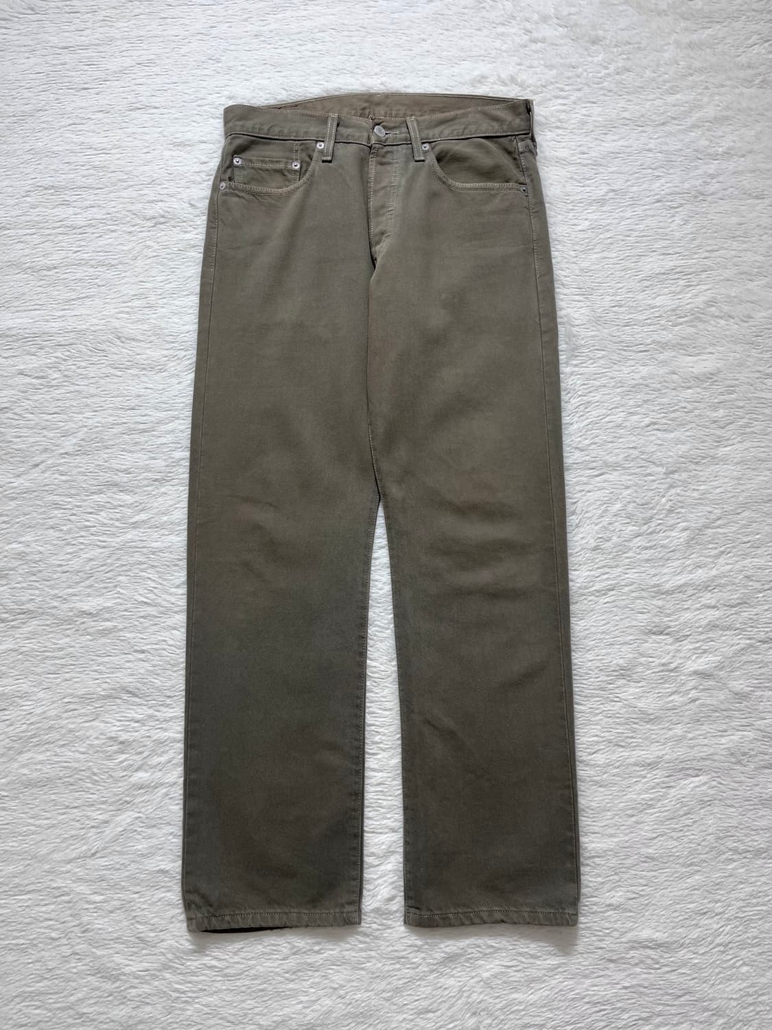 빈티지 리바이스 501 데님 팬츠 카키 상품이미지2