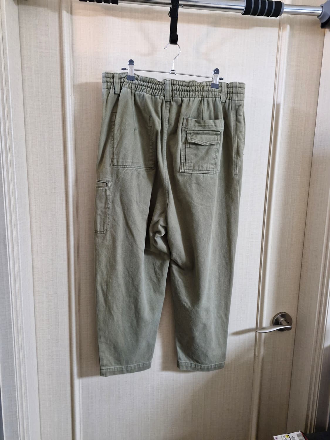 송지오 옴므 크롭 카고 팬츠 배기핏 32 상품이미지2