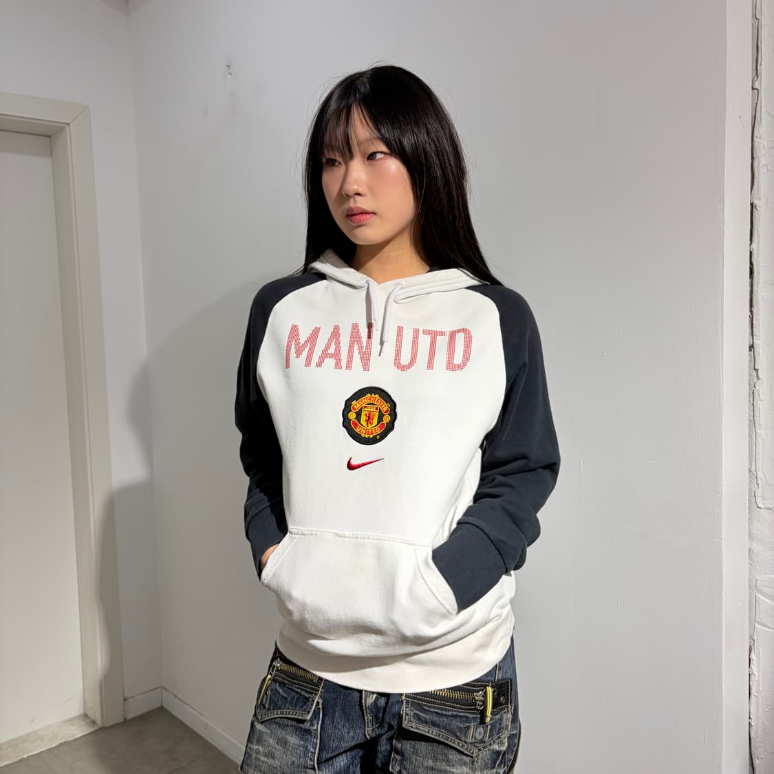 00s 나이키 맨유  후드티셔츠 상품이미지1
