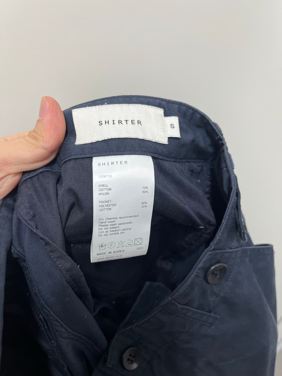 셔터 카고 팬츠 네이비 s 상품이미지4