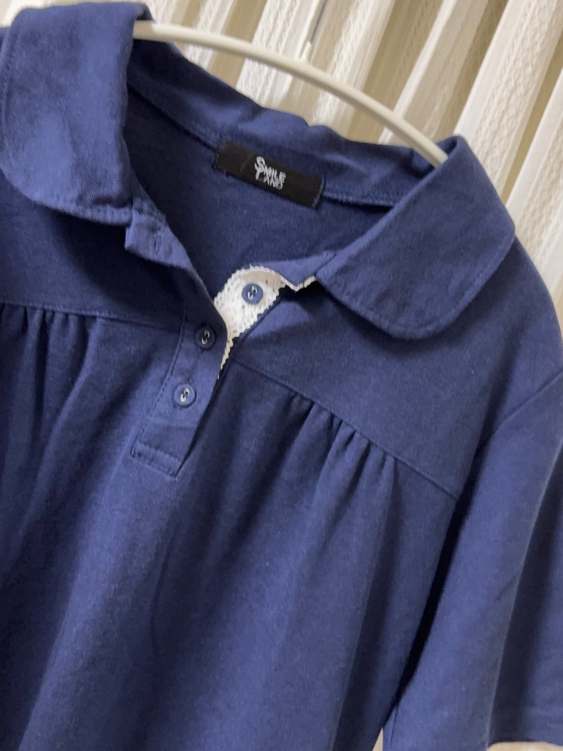 빈티지 모리걸 둥근 카라 반팔티 상품이미지1