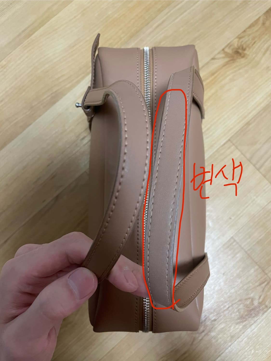 몽드몽드 소프트박스 토트백 카푸치노 상품이미지4