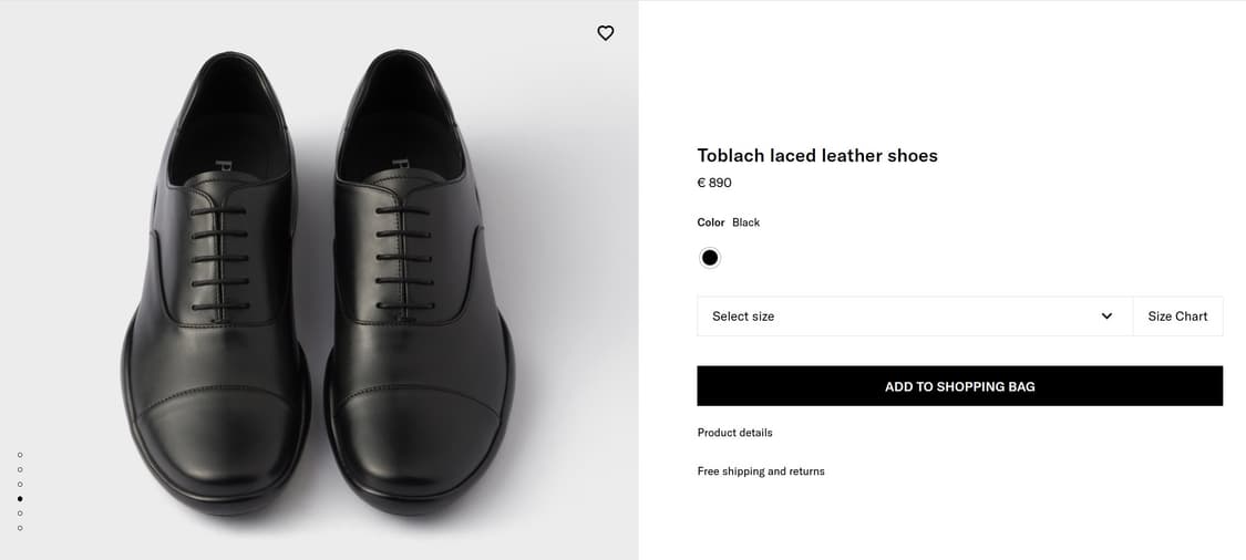 프라다 스포츠 레더 더비슈즈 7 상품이미지10