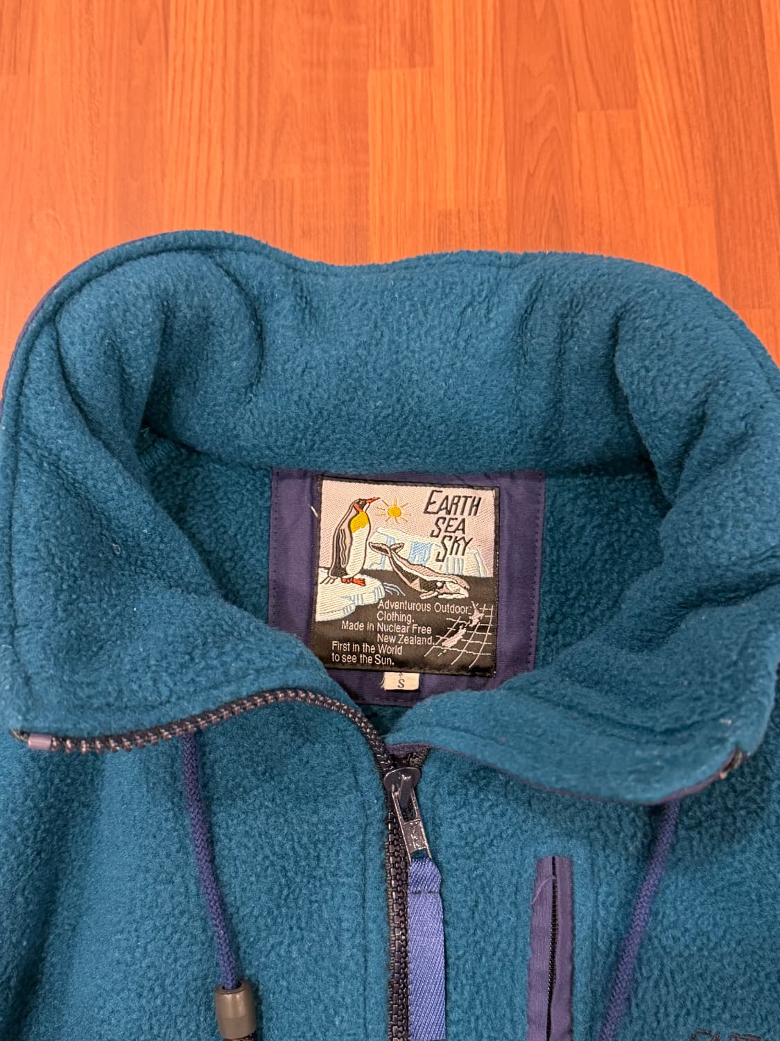 90s Earth Sea Sky 빈티지 폴라텍 플리스 집업 자켓 상품이미지7