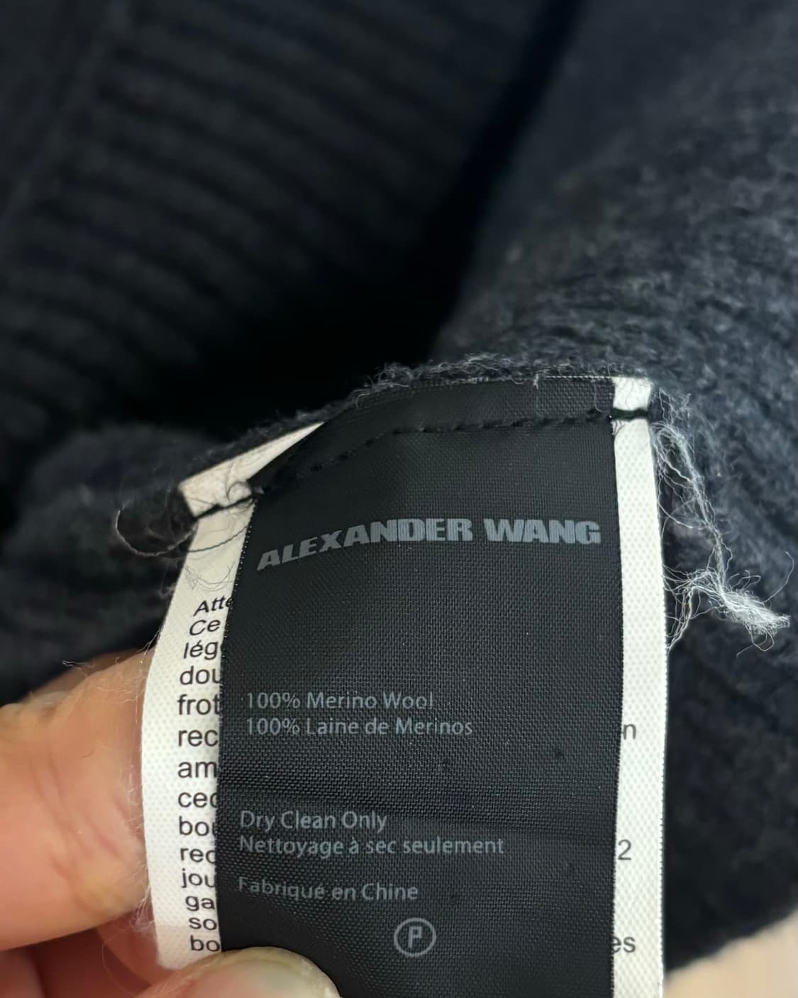 알렉산더 왕 차콜 루즈 스퀘어넥 니트 스웨터 상품이미지8