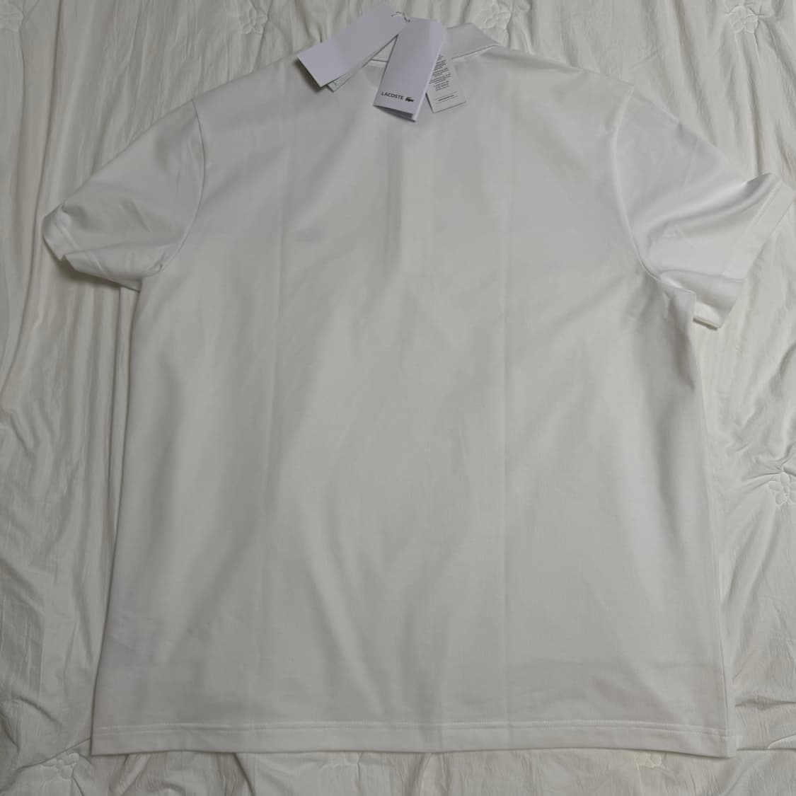 (XL) 라코스테 클래식핏 PK 반팔티 화이트 상품이미지4