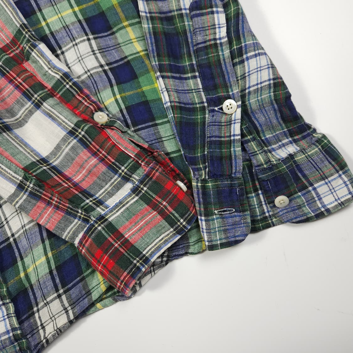 폴로 랄프로렌 린넨 체크 셔츠 상품이미지4