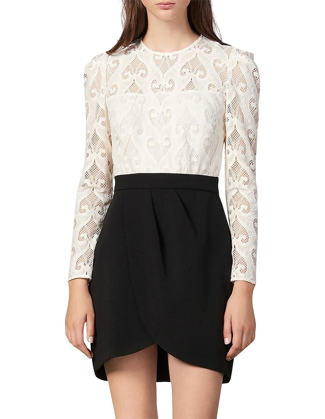 산드로 레이스 투톤 원피스(새상품)  상품이미지4