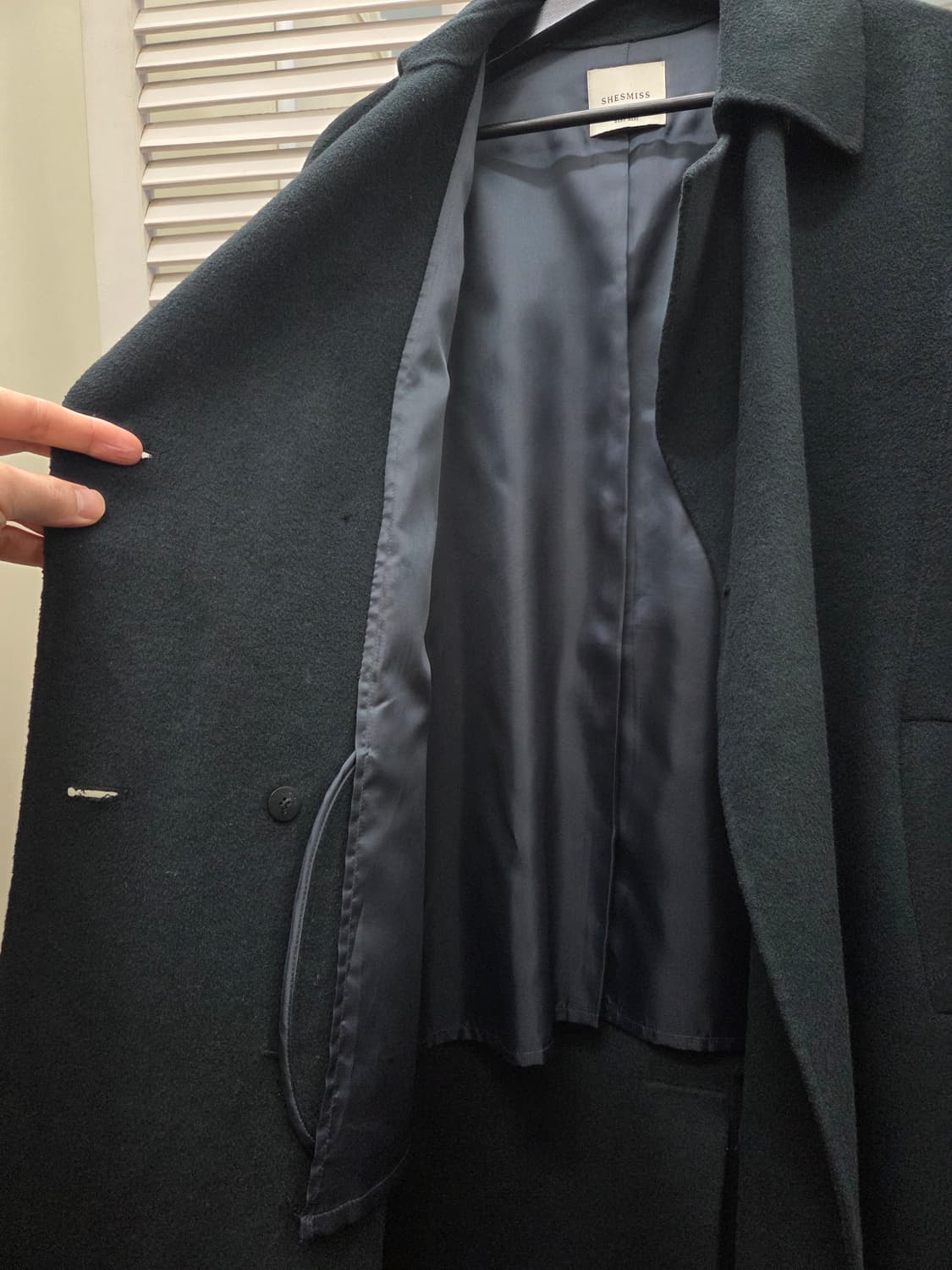 쉬즈미스 울캐시미어 더블 롱코트 상품이미지4