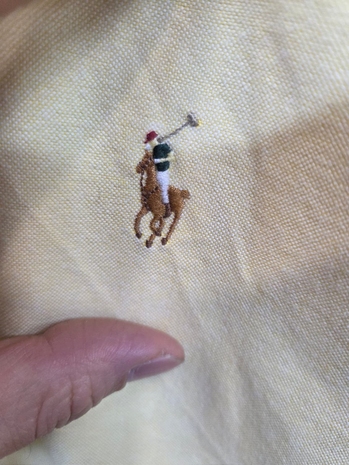 폴로랄프로렌 칼라포니 셔츠긴팔 병아리 m 클래식핏  상품이미지6