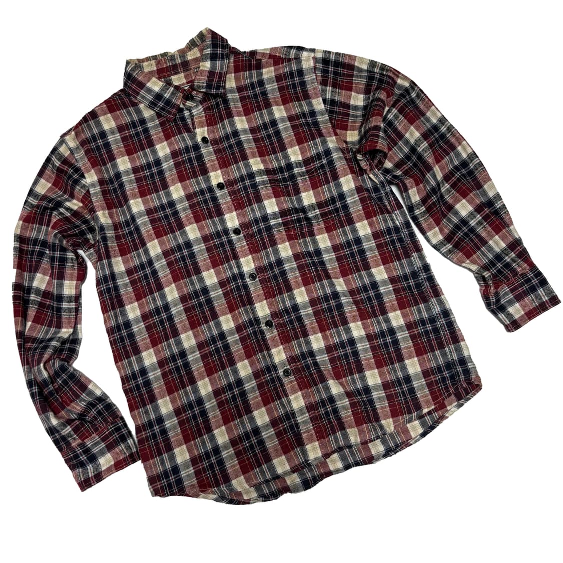 랄프 에반스(Lalph Evans) 버건디 멀티 체크 플란넬 셔츠 상품이미지1