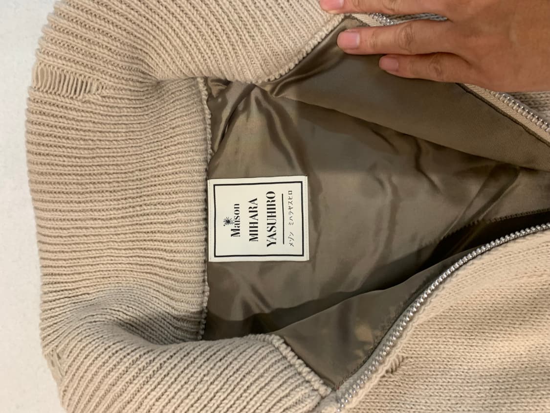 23FW 미하라 야스히로 패디드 니트 집업 상품이미지4