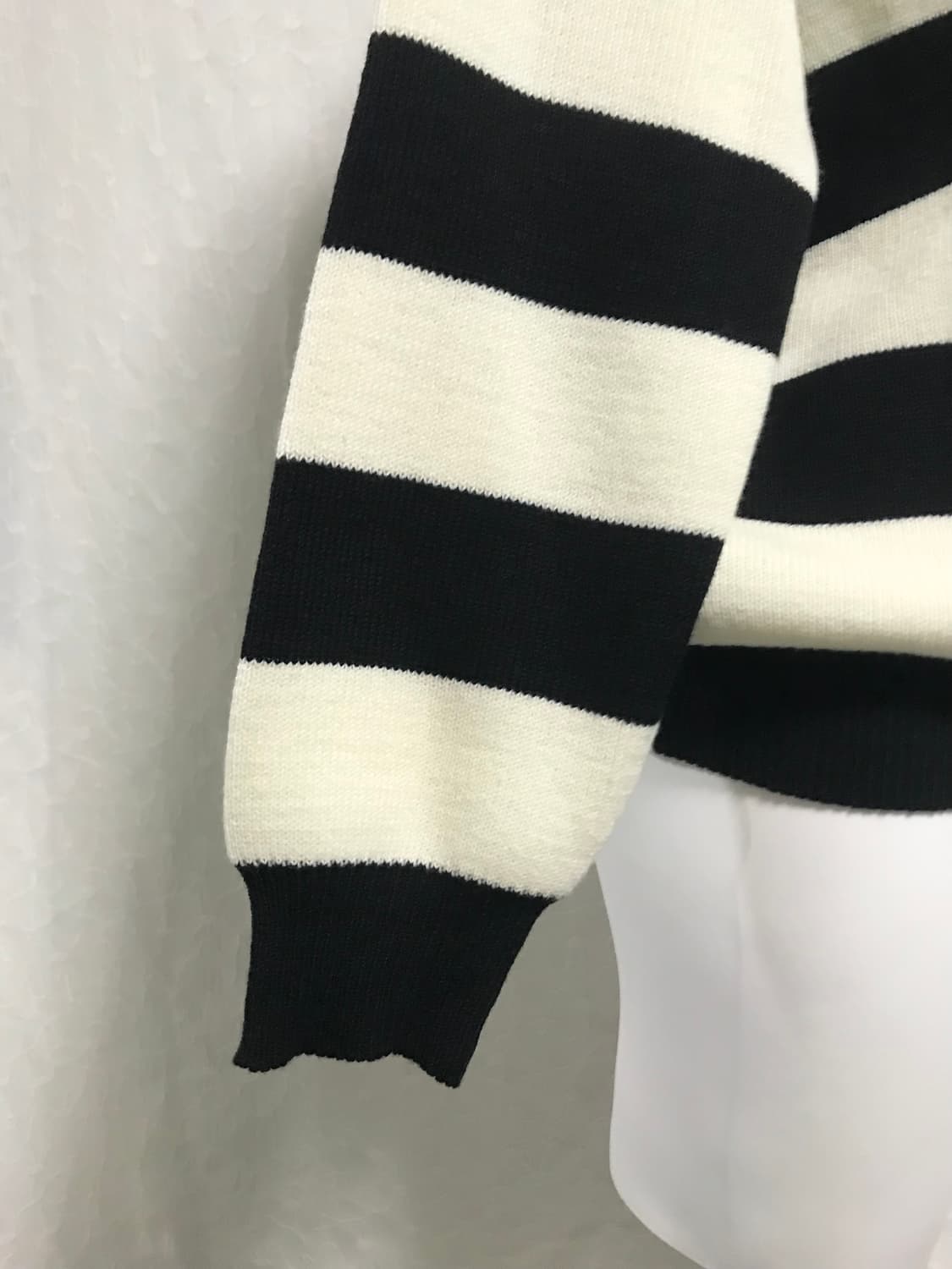 빈티지 에고이스트 갸루 드레이프 오프숄더 스트라이프 니트 탑 상품이미지5