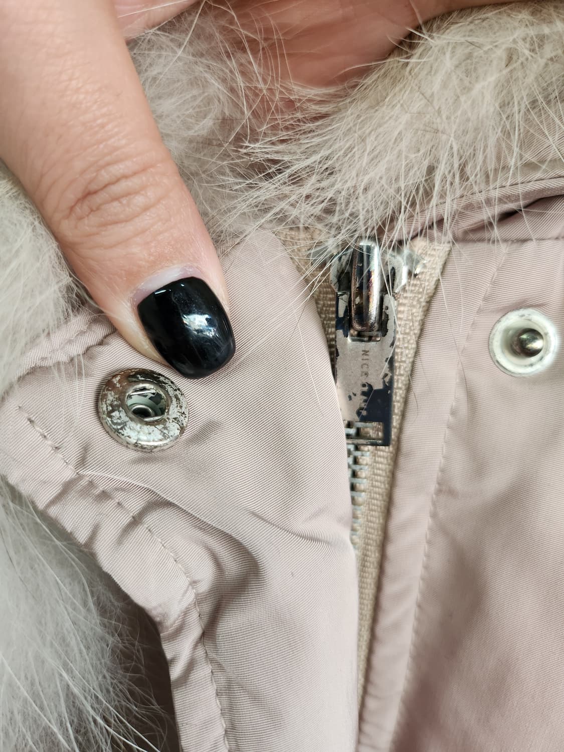 588) 나이스클랍 폭스퍼 오리털 롱패딩 상품이미지7