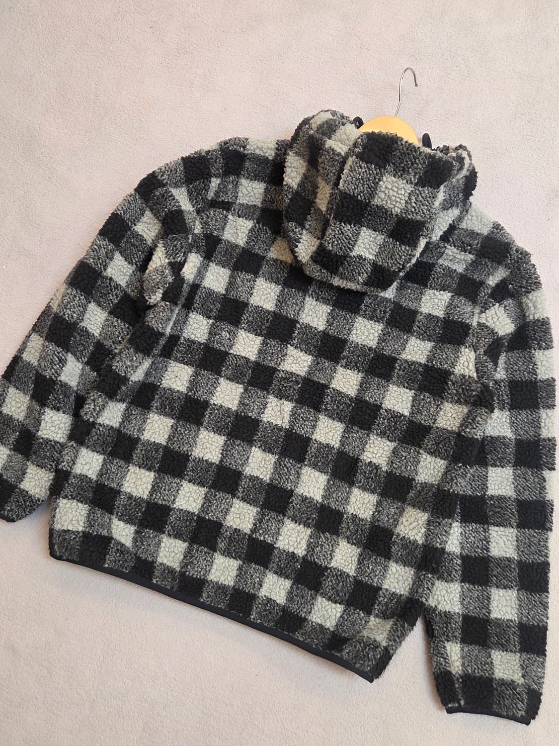 (100) 네파 체크 후드 후리스자켓 남
 상품이미지4