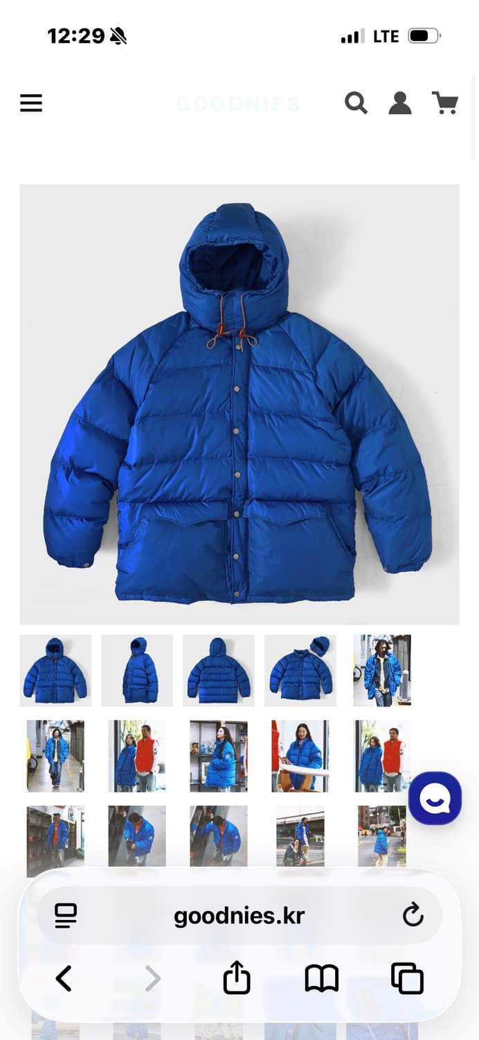 굿니스 빈티지 다운 파카 상품이미지1