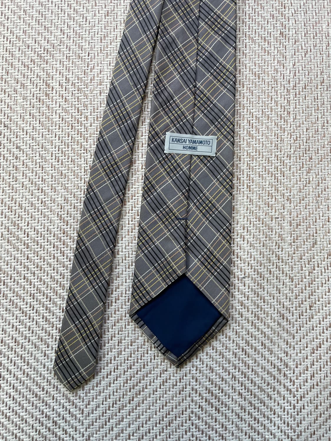 간사이 야마모토 체크 넥타이  J03754 상품이미지2