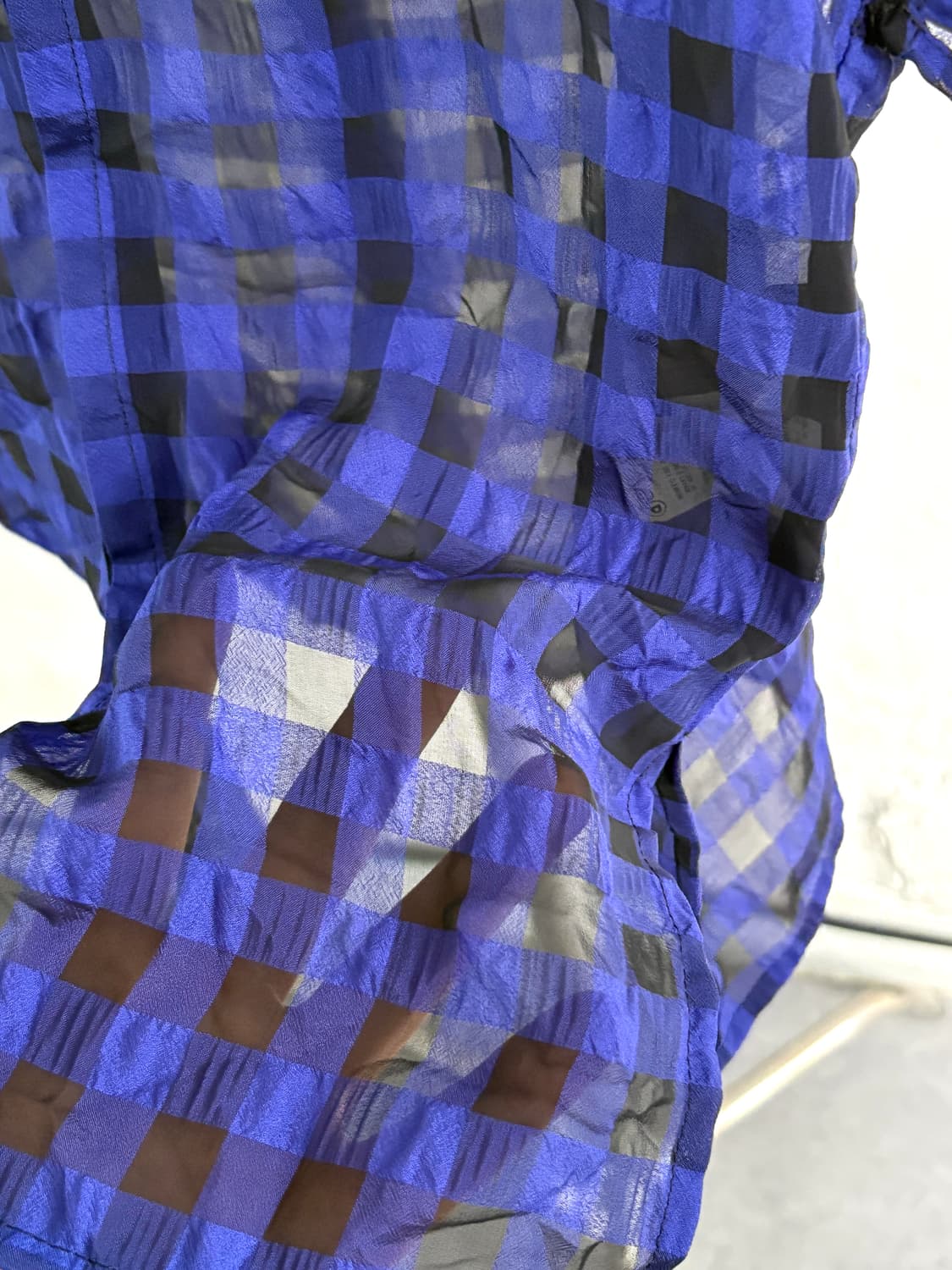 Yohji Yamamoto 요지 야마모토 +Noir 깅엄체크 블라우스 상품이미지2