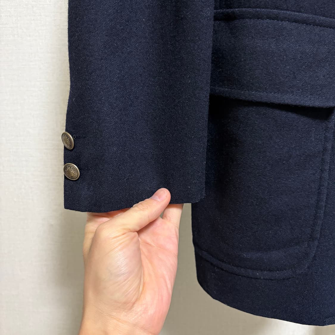 제이프레스 엔틱골드 울 금장 블레이저 자켓 / 네이비, M 상품이미지6