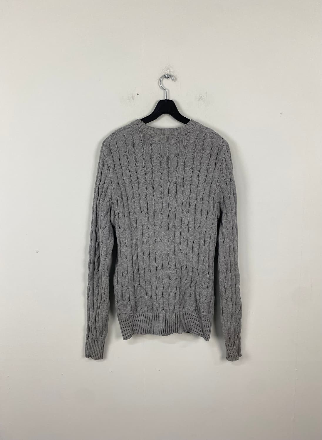 폴로 랄프로렌 그레이 꽈배기 니트 S <614> 상품이미지2