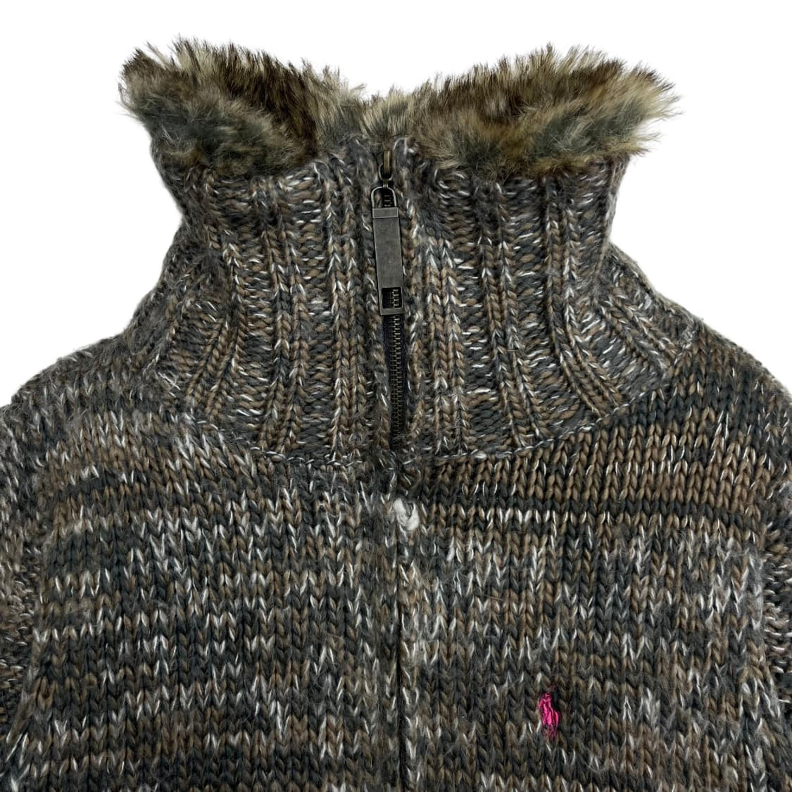 2000's 폴로 랄프로렌 핑크 포니 헤비울 울프죠 상품이미지7