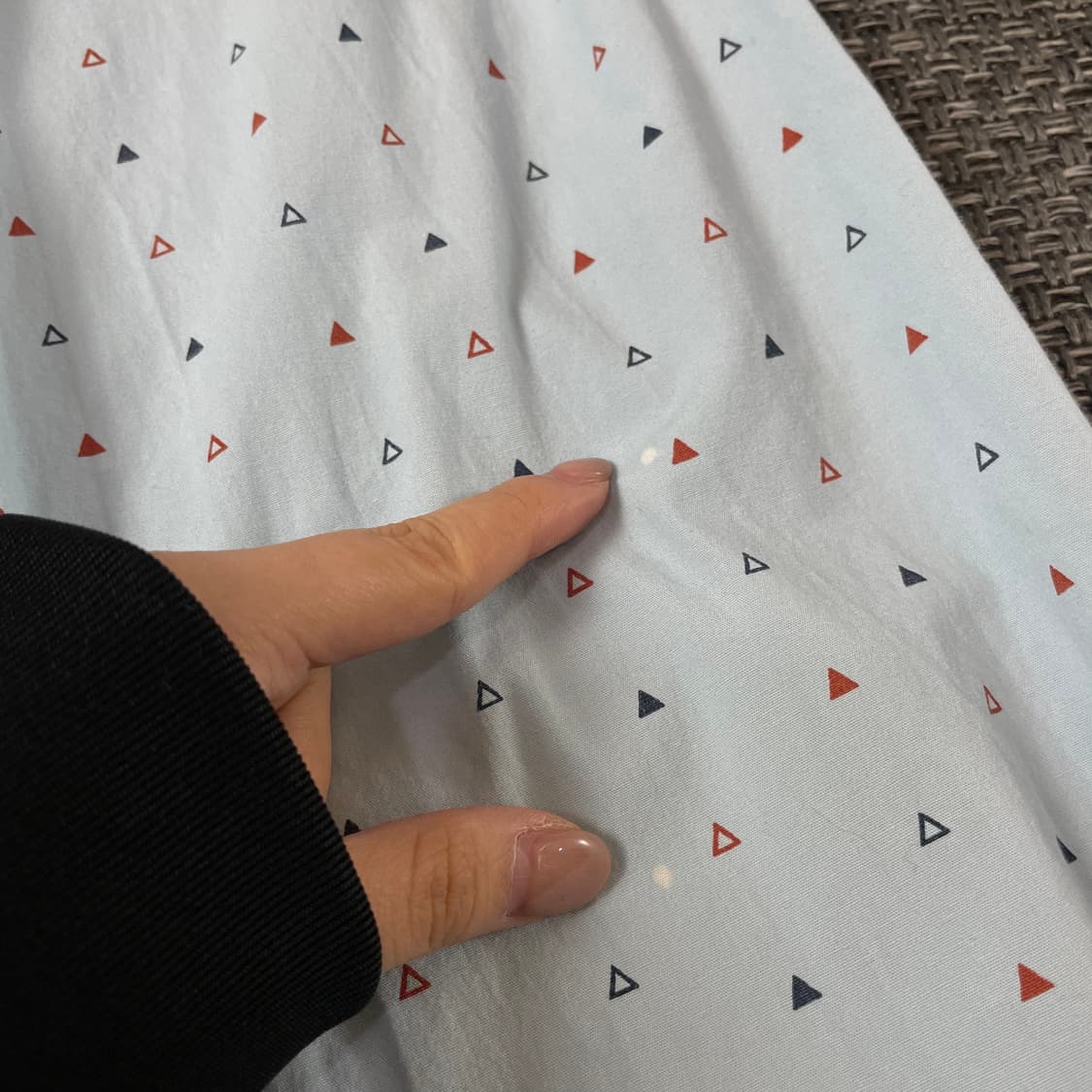 LEE 리 스카이블루 트라이앵글 패턴 긴팔 셔츠 XXL 상품이미지6