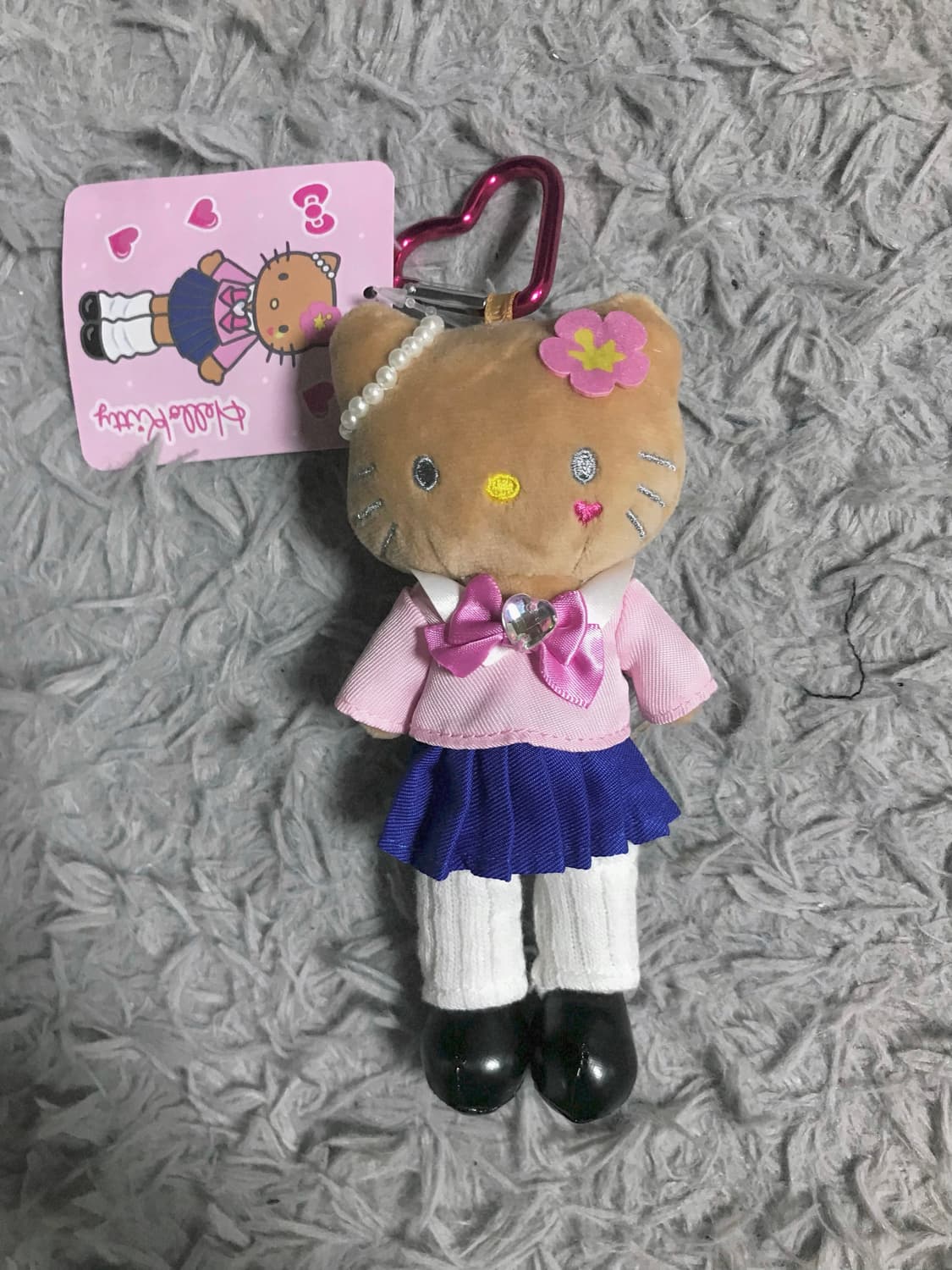 일본 산리오 정품 갸루 태닝키티 롱다리 교복 키링 헬로키티 양도 y2k 상품이미지2