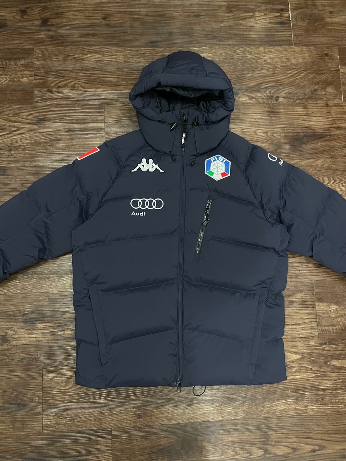 카파 이탈리아 아우디 덕다운 스키복 푸퍼 패딩 네이비 상품이미지3