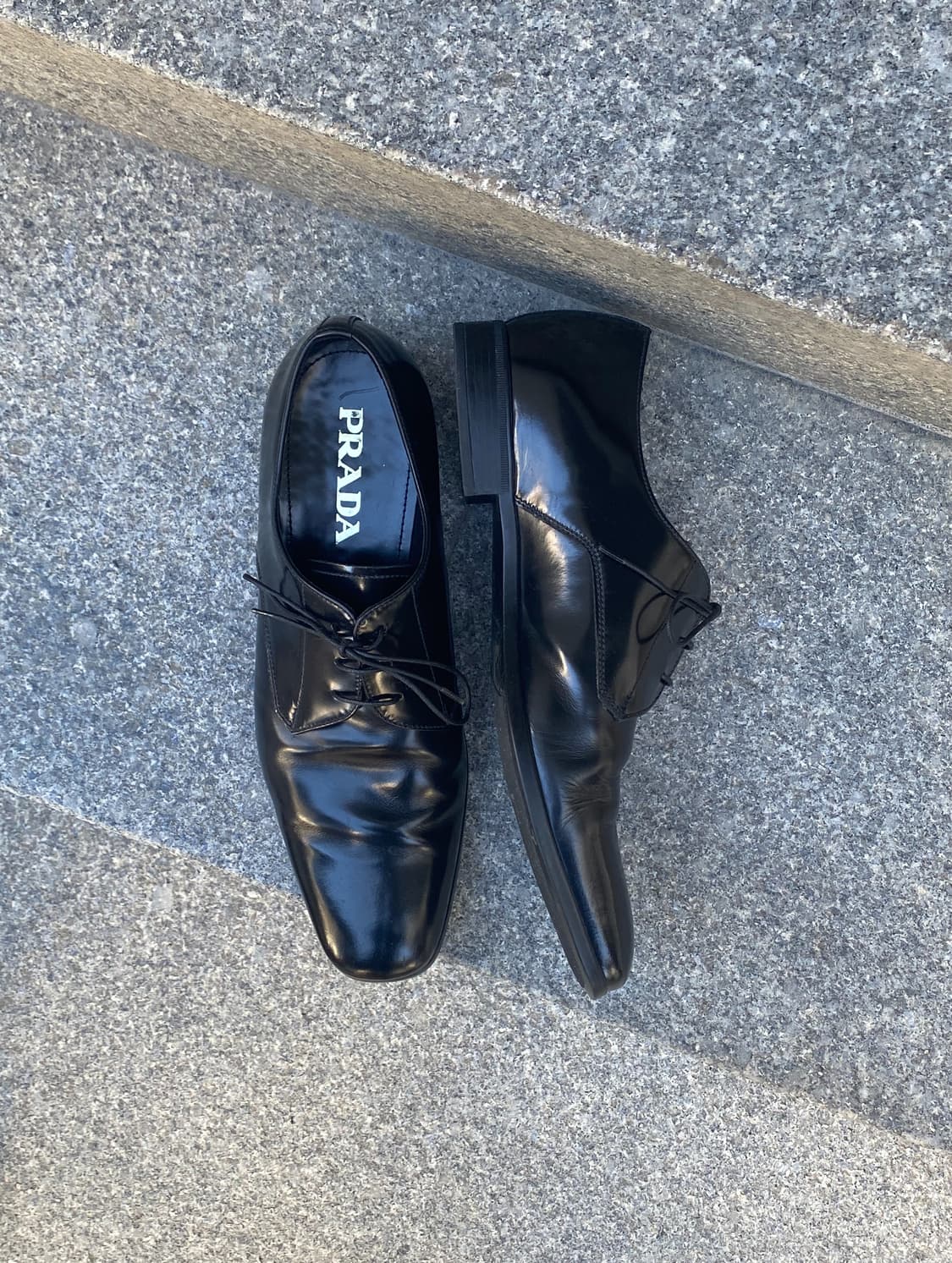 Prada square toe derby 상품이미지1