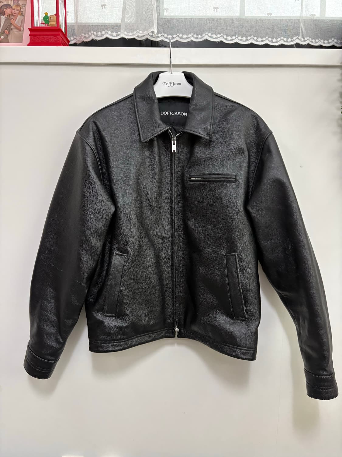 도프제이슨 티코어 레더싱글자켓 상품이미지1