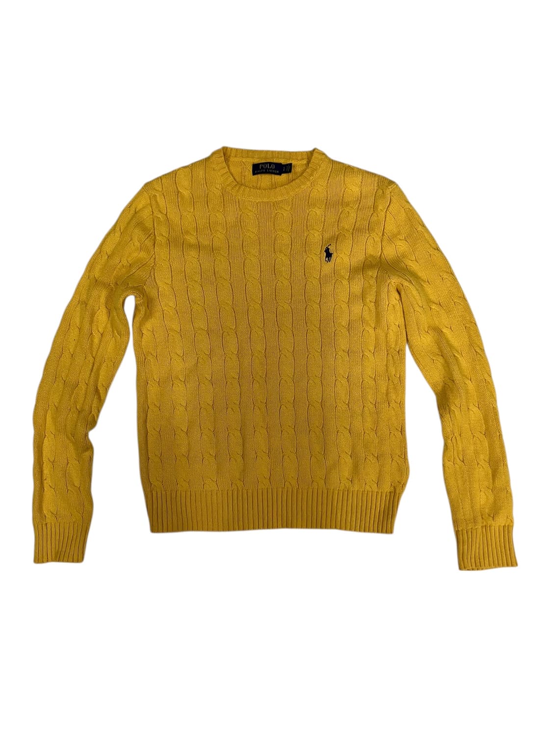 폴로 랄프로렌 케이블 니트 옐로우 S 상품이미지2