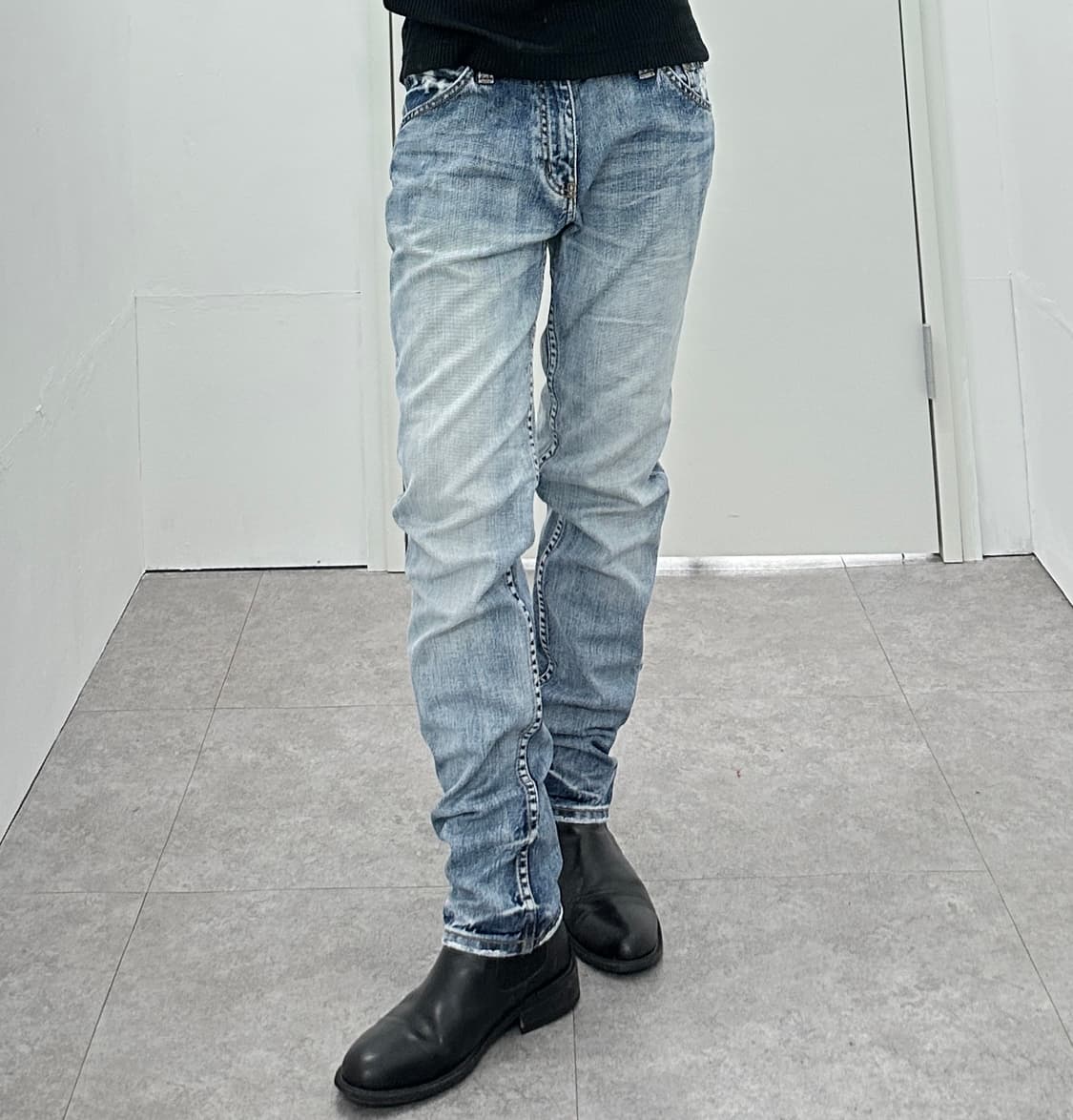 JPN denim washing fade jeans  상품이미지2