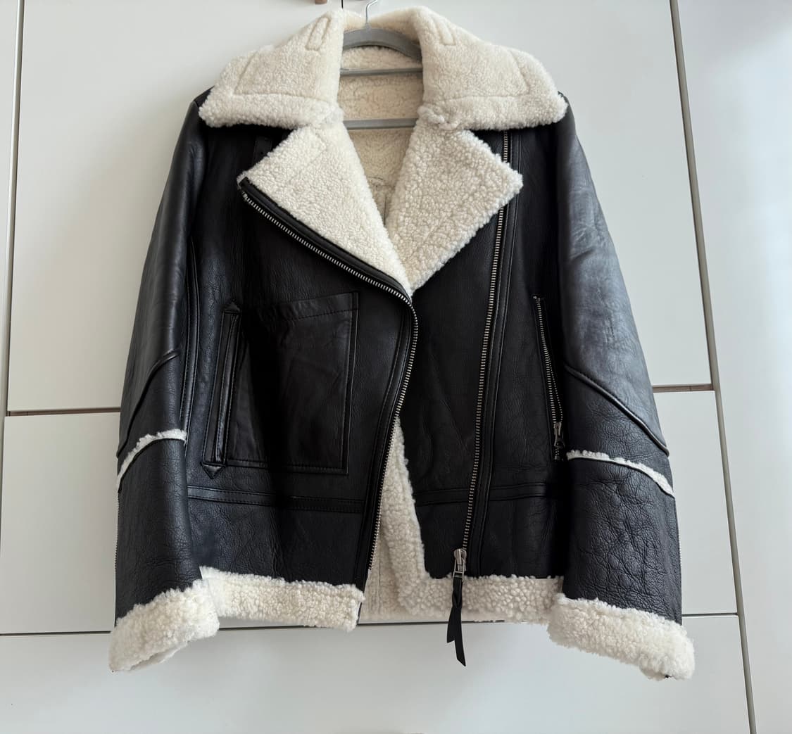 시슬리 리얼 양가죽 양모 무스탕 M 상품이미지1